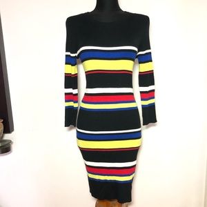 New Sanctuary trailblazer Dress Cyber Disco Striped Size Medium